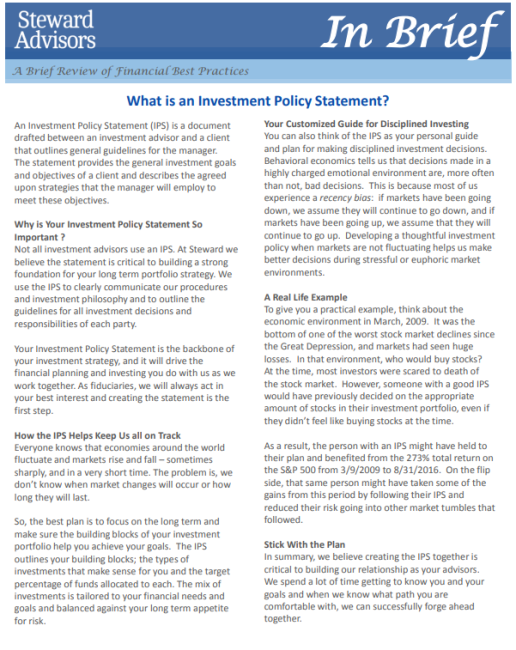 what-is-an-investment-policy-statement-steward-advisors